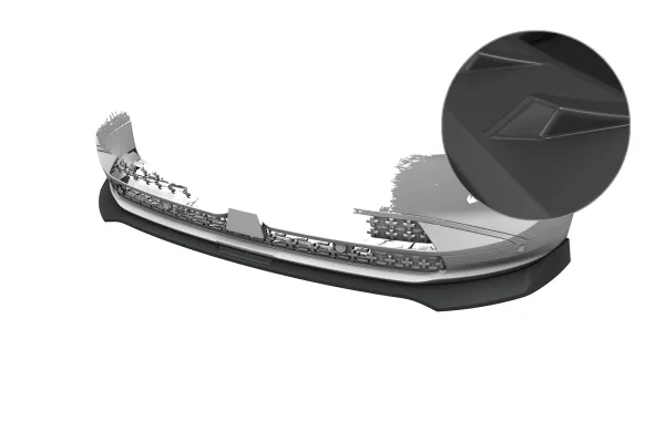 CSR Frontspoiler | Cup-Spoilerlippe mit ABE für Opel Grandland (2. Gen) CSL996-L Lackierung erforderlich (unlackiert roh)