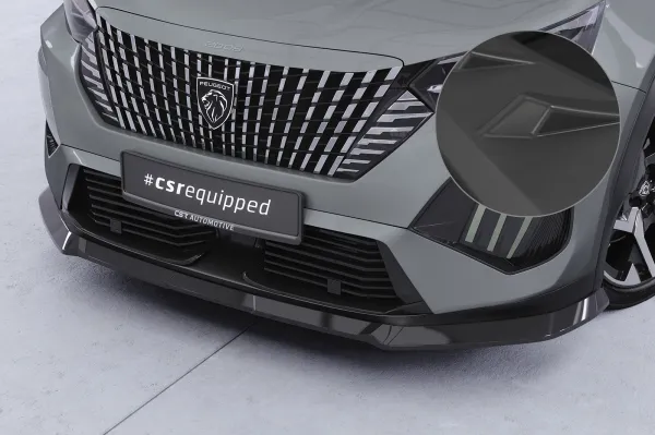 CSR Frontspoiler | Cup-Spoilerlippe mit ABE für Peugeot 2008 II CSL899-L Lackierung erforderlich (unlackiert roh)