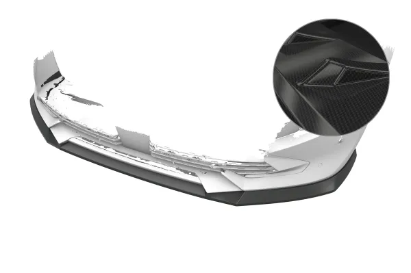 CSR Frontspoiler | Cup-Spoilerlippe mit ABE für Peugeot 508 CSL975-C Carbon Look Hochglanz (keine Lackierung erforderlich)