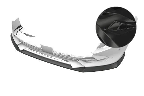 CSR Frontspoiler | Cup-Spoilerlippe mit ABE für Peugeot 508 CSL975-G Glossy schwarz Hochglanz (keine Lackierung erforderlich)