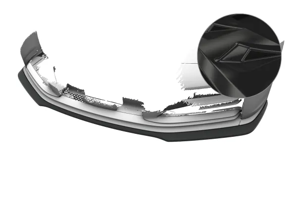 CSR Frontspoiler | Cup-Spoilerlippe mit ABE für Porsche 911/992 CSL988-G Glossy schwarz Hochglanz (keine Lackierung erforderlich)