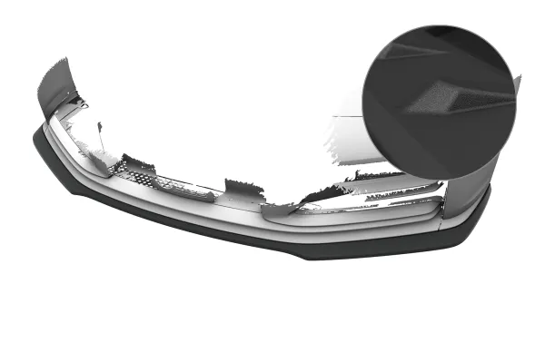 CSR Frontspoiler | Cup-Spoilerlippe mit ABE für Porsche 911/992 CSL988-S strukturiert schwarz matt (keine Lackierung erforderlich)