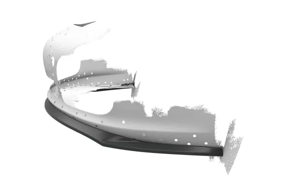 CSR Frontspoiler | Cup-Spoilerlippe mit ABE für Porsche 987 Boxster CSL597-G Glossy schwarz Hochglanz (keine Lackierung erforderlich)