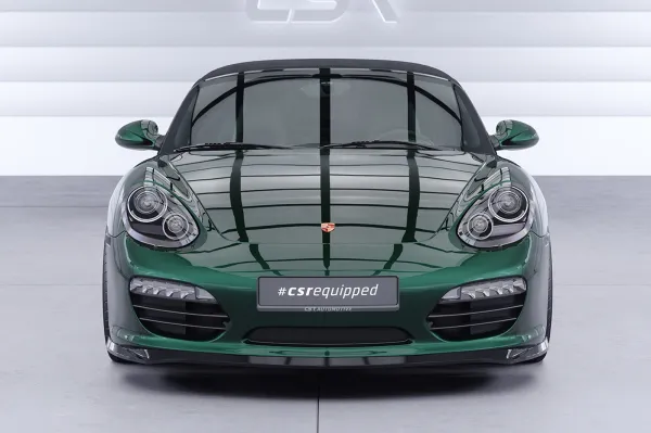 CSR Frontspoiler | Cup-Spoilerlippe mit ABE für Porsche 987 Boxster CSL725-S strukturiert schwarz matt (keine Lackierung erforderlich)
