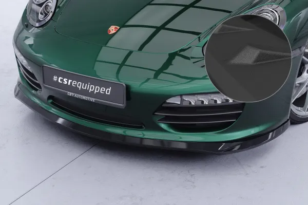 CSR Frontspoiler | Cup-Spoilerlippe mit ABE für Porsche 987 Boxster CSL725-S strukturiert schwarz matt (keine Lackierung erforderlich)