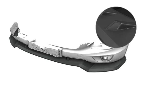 CSR Frontspoiler | Cup-Spoilerlippe mit ABE für Porsche Cayenne (Typ 92A) CSL966-L Lackierung erforderlich (unlackiert roh)