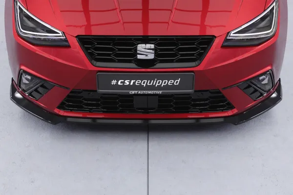 CSR Frontspoiler | Cup-Spoilerlippe mit ABE für Seat Ibiza 5 (6F) CSL918-G Glossy schwarz Hochglanz (keine Lackierung erforderlich)