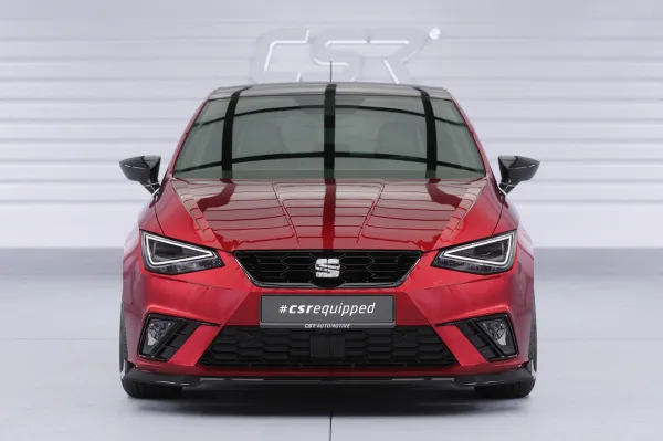CSR Frontspoiler | Cup-Spoilerlippe mit ABE für Seat Ibiza 5 (6F) CSL918-C Carbon Look Hochglanz (keine Lackierung erforderlich)