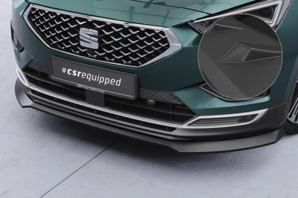 CSR Frontspoiler | Cup-Spoilerlippe mit ABE für Seat Tarraco CSL946-L Lackierung erforderlich (unlackiert roh)