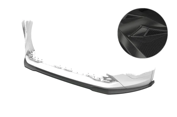 CSR Frontspoiler | Cup-Spoilerlippe mit ABE für Skoda Elroq CSL021-C Carbon Look Hochglanz (keine Lackierung erforderlich)