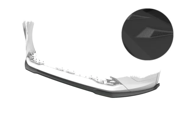 CSR Frontspoiler | Cup-Spoilerlippe mit ABE für Skoda Elroq CSL021-S strukturiert schwarz matt (keine Lackierung erforderlich)