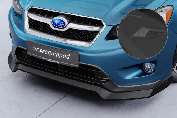 CSR Frontspoiler | Cup-Spoilerlippe mit ABE für Subaru XV Crosstrek CSL920-S strukturiert schwarz matt (keine Lackierung erforderlich)