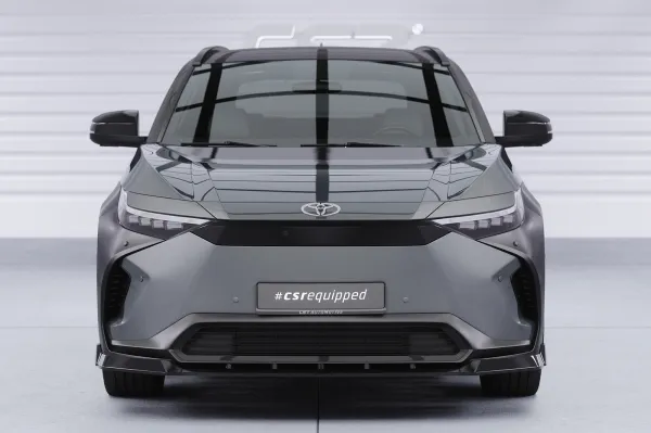 CSR Frontspoiler | Cup-Spoilerlippe mit ABE für Toyota bZ4X / Subaru Solterra CSL881-G Glossy schwarz Hochglanz (keine Lackierung erforderlich)
