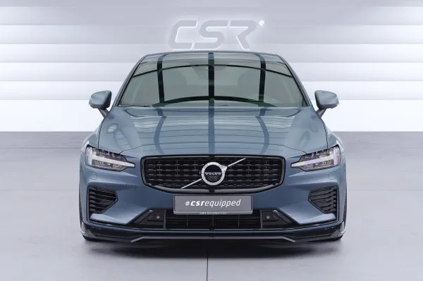 CSR Frontspoiler | Cup-Spoilerlippe mit ABE für Volvo S60 (3.Gen) CSL939-G Glossy schwarz Hochglanz (keine Lackierung erforderlich)