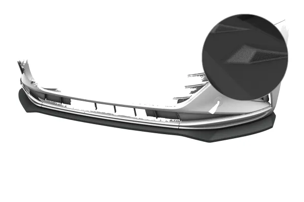 CSR Frontspoiler | Cup-Spoilerlippe mit ABE für VW Arteon (Typ 3H) CSL948-S strukturiert schwarz matt (keine Lackierung erforderlich)