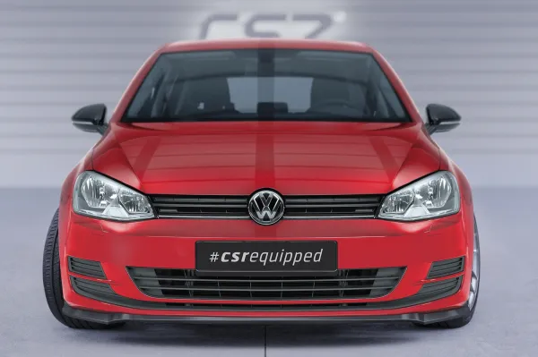 CSR Frontspoiler | Cup-Spoilerlippe mit ABE für VW Golf 7 CSL500-C Carbon Look Hochglanz (keine Lackierung erforderlich)