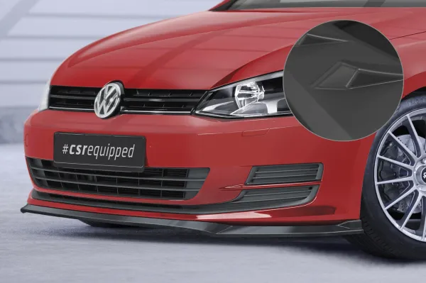 CSR Frontspoiler | Cup-Spoilerlippe mit ABE für VW Golf 7 CSL500-L Lackierung erforderlich (unlackiert roh)