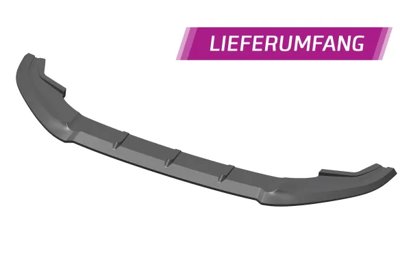 CSR Frontspoiler | Cup-Spoilerlippe mit ABE für VW Golf 7 GTI / GTD CSL338-S strukturiert schwarz matt (keine Lackierung erforderlich)