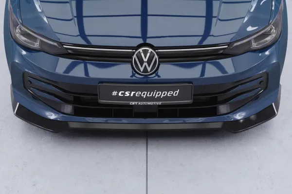 CSR Frontspoiler | Cup-Spoilerlippe mit ABE für VW Golf 8 CSL940-S strukturiert schwarz matt (keine Lackierung erforderlich)