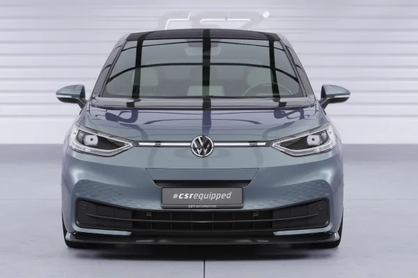 CSR Frontspoiler | Cup-Spoilerlippe mit ABE für VW ID3 CSL528-C Carbon Look Hochglanz (keine Lackierung erforderlich)