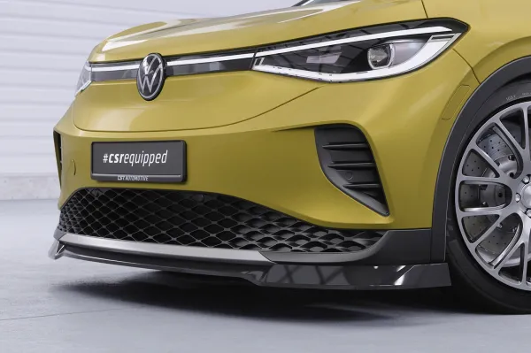 CSR Frontspoiler | Cup-Spoilerlippe mit ABE für VW ID.4 Pure und Pro CSL816-L Lackierung erforderlich (unlackiert roh)