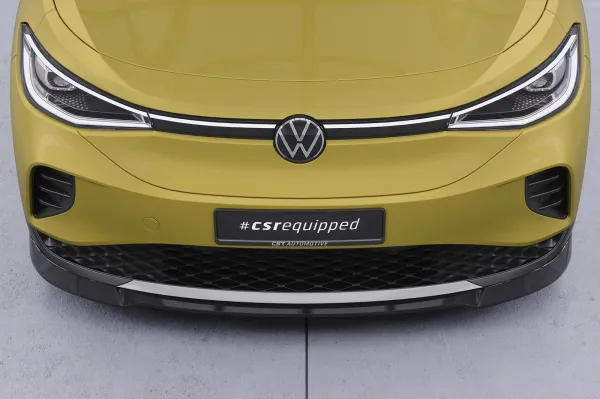 CSR Frontspoiler | Cup-Spoilerlippe mit ABE für VW ID.4 Pure und Pro CSL816-C Carbon Look Hochglanz (keine Lackierung erforderlich)