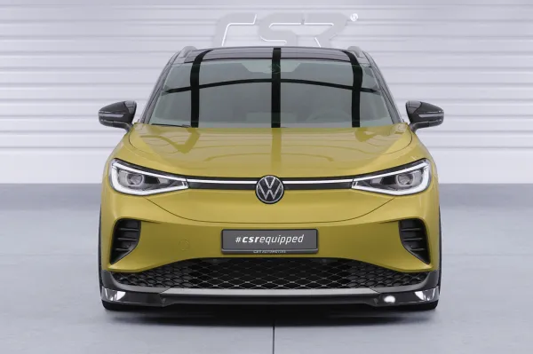 CSR Frontspoiler | Cup-Spoilerlippe mit ABE für VW ID.4 Pure und Pro CSL816-S strukturiert schwarz matt (keine Lackierung erforderlich)