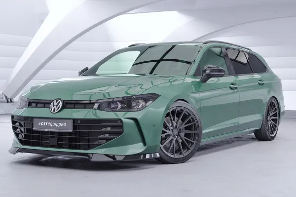 CSR Frontspoiler | Cup-Spoilerlippe mit ABE für VW Passat B9 Variant CSL921-L Lackierung erforderlich (unlackiert roh)