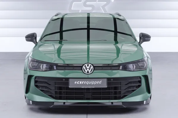 CSR Frontspoiler | Cup-Spoilerlippe mit ABE für VW Passat B9 Variant CSL921-L Lackierung erforderlich (unlackiert roh)