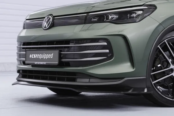 CSR Frontspoiler | Cup-Spoilerlippe mit ABE für VW Tiguan 3 CSL977-G Glossy schwarz Hochglanz (keine Lackierung erforderlich)