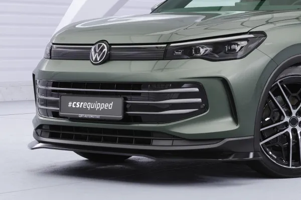 CSR Frontspoiler | Cup-Spoilerlippe mit ABE für VW Tiguan 3 CSL977-L Lackierung erforderlich (unlackiert roh)