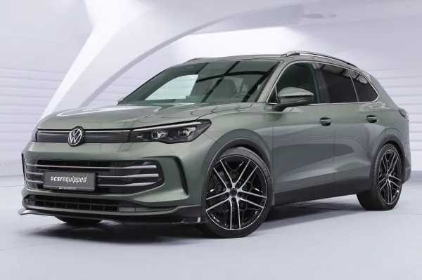 CSR Frontspoiler | Cup-Spoilerlippe mit ABE für VW Tiguan 3 CSL977-L Lackierung erforderlich (unlackiert roh)