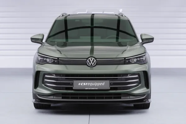 CSR Frontspoiler | Cup-Spoilerlippe mit ABE für VW Tiguan 3 CSL977-C Carbon Look Hochglanz (keine Lackierung erforderlich)