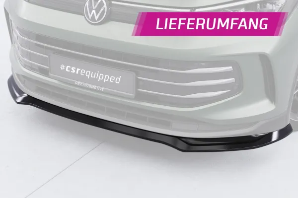 CSR Frontspoiler | Cup-Spoilerlippe mit ABE für VW Tiguan 3 CSL977-S strukturiert schwarz matt (keine Lackierung erforderlich)