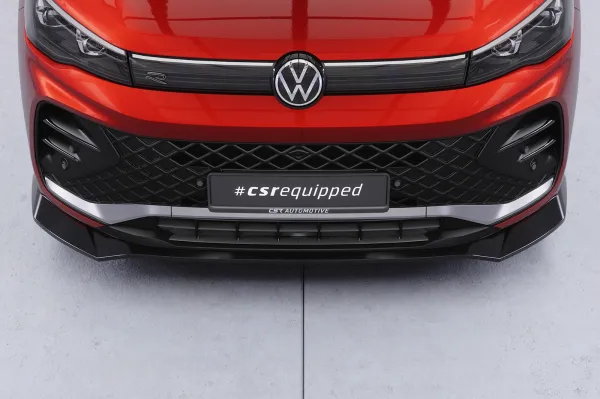 CSR Frontspoiler | Cup-Spoilerlippe mit ABE für VW Tiguan 3 R-Line CSL954-S strukturiert schwarz matt (keine Lackierung erforderlich)