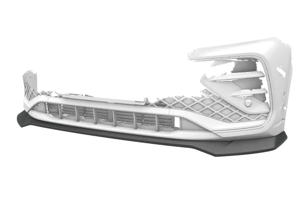 CSR Frontspoiler | Cup-Spoilerlippe mit ABE für VW Tiguan 3 R-Line CSL954-S strukturiert schwarz matt (keine Lackierung erforderlich)