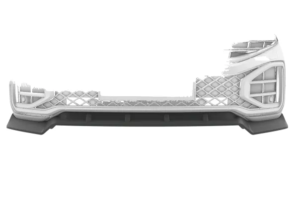 CSR Frontspoiler | Cup-Spoilerlippe mit ABE für VW Touareg 3 (Typ CR) CSL974-S strukturiert schwarz matt (keine Lackierung erforderlich)