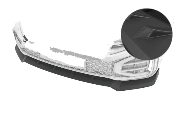 CSR Frontspoiler | Cup-Spoilerlippe mit ABE für VW Touareg 3 (Typ CR) CSL974-L Lackierung erforderlich (unlackiert roh)