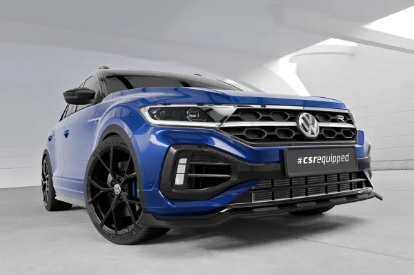 CSR Frontspoiler | Cup-Spoilerlippe mit ABE für VW T-Roc (Typ A1) R CSL923-L Lackierung erforderlich (unlackiert roh)