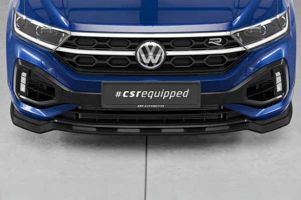 CSR Frontspoiler | Cup-Spoilerlippe mit ABE für VW T-Roc (Typ A1) R CSL923-L Lackierung erforderlich (unlackiert roh)