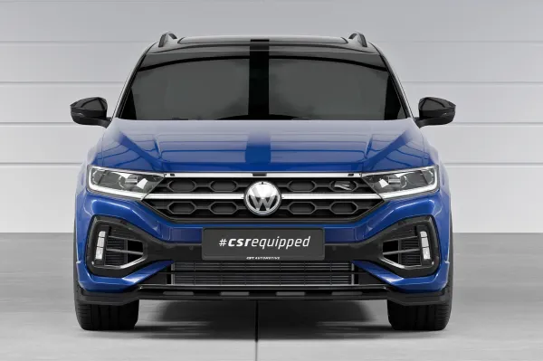 CSR Frontspoiler | Cup-Spoilerlippe mit ABE für VW T-Roc (Typ A1) R CSL923-L Lackierung erforderlich (unlackiert roh)