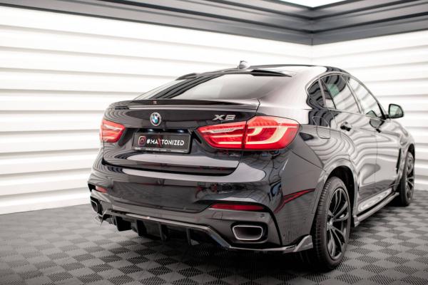 Maxton Design 3D Spoiler CAP V.2 für BMW X6 F16 M-Paket / X6 M F86 schwarz Hochglanz
