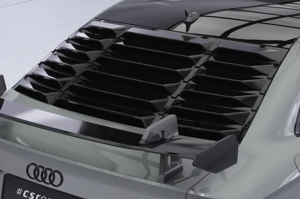 CSR Heckscheibenblende mit ABE für Audi A3 / S3 / RS3 (8V) Limousine HSB139-G Glossy schwarz Hochglanz (keine Lackierung erforderlich)