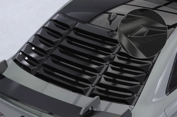CSR Heckscheibenblende mit ABE für Audi A3 / S3 / RS3 (8V) Limousine HSB139-G Glossy schwarz Hochglanz (keine Lackierung erforderlich)