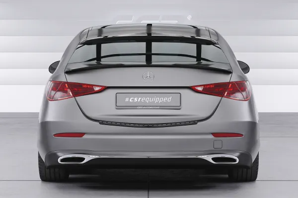 CSR Heckscheibenblende mit ABE für Mercedes-Benz C-Klasse (W206) Limousine HSB104-G Glossy schwarz Hochglanz (keine Lackierung erforderlich)