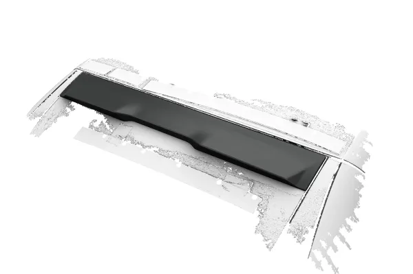 CSR Heckscheibenblende mit ABE für Mercedes-Benz SLK / SLC (R172) Roadster HSB124-L Lackierung erforderlich (unlackiert roh)