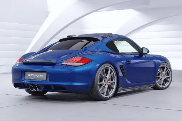 CSR Heckscheibenblende mit ABE für Porsche Cayman 987C HSB102-C Carbon Look Hochglanz (keine Lackierung erforderlich)