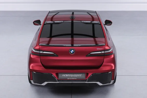 CSR Heckscheibenblende mit ABE für BMW 7er / i7 G70 Limousine HSB121-S strukturiert schwarz matt (keine Lackierung erforderlich)