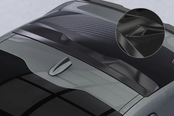 CSR Heckscheibenblende mit ABE für Polestar 2 HSB117-G Glossy schwarz Hochglanz (keine Lackierung erforderlich)