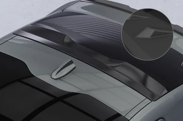 CSR Heckscheibenblende mit ABE für Polestar 2 HSB117-S strukturiert schwarz matt (keine Lackierung erforderlich)